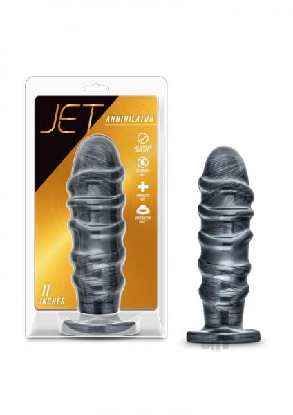 Jet Annihilator Metallic Black Pro Size Butt Plug