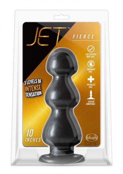 Jet Fierce Carbon Black Metallic Butt Plug