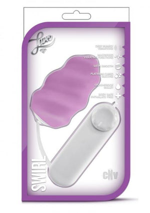 Luxe Swirl Bullet Vibrator With Sleeve Purple