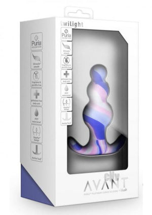 Avant Twilight Silicone Butt Plug Blue