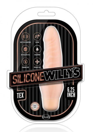 Silicone Willy's Tex 6.25 Inches Vibrating Dildo Vanilla