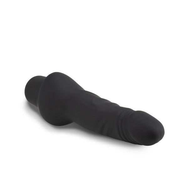 Silicone Willy's Cowboy 6.25 Inches Vibrating Dildo Black