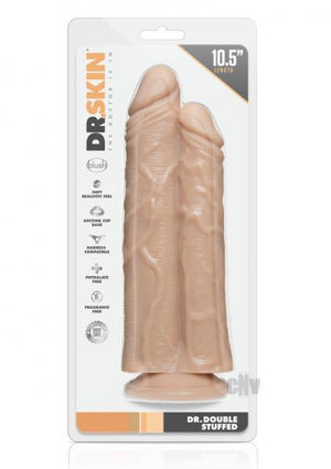 Dr Skin Dr Double Stuffed Double Dildo Beige