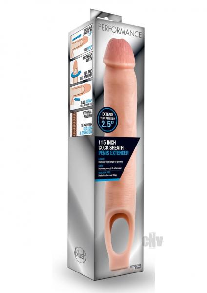 Performance 11.5 Inches Cock Sheath Penis Extender Beige