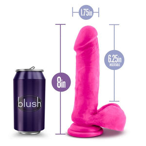 Au Naturel Bold Hero 8 Inches Dildo Pink