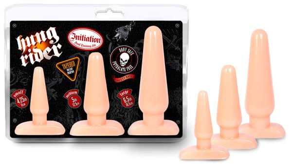 Initiation Anal Training Kit Beige 3 Butt Plugs