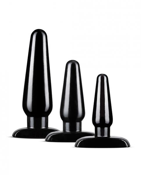 Anal Adventures Basic Plug Kit Black