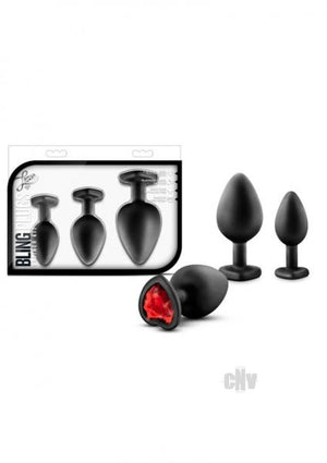 Bling Plugs Training Kit Black With Red Gems