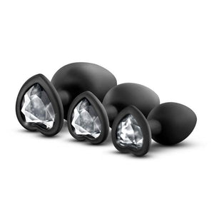 Bling Plugs Training Kit Black With White Gems