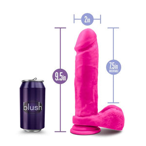 Au Naturel Bold Massive 9 Inches Dildo Pink