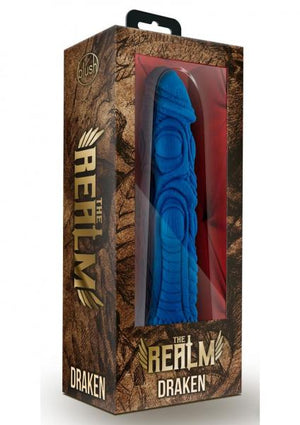 The Realm Draken Lock On Dildo Blue