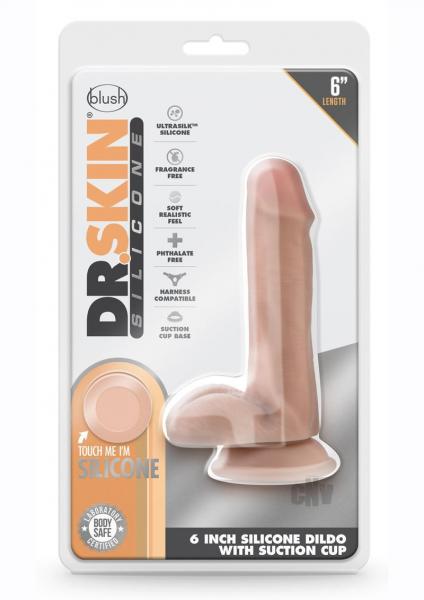 Dr. Skin Dr. Daniel Dildo With Suction Cup Silicone 6 In. Vanilla