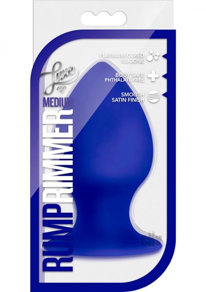 Luxe Rump Rimmer Medium Blue Butt Plug