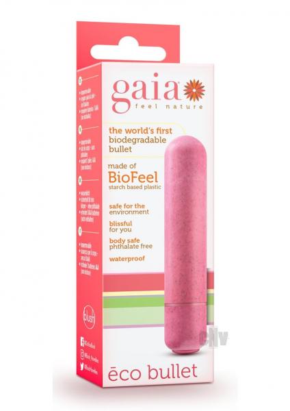 Gaia Eco Bullet Vibrator Coral Pink