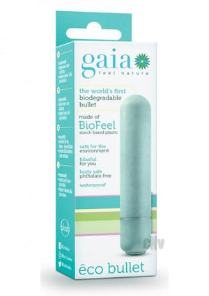 Gaia Eco Bullet Vibrator Aqua Blue