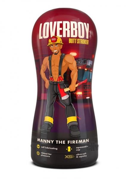 Loverboy Manny The Fireman Self Lubricating Anal Stroker Tan