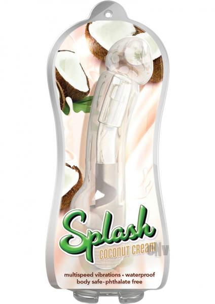 Splash Coconut Cream Clear Vibrator