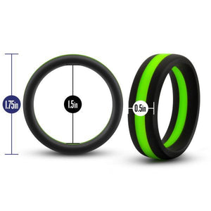 Performance Silicone Go Pro Cock Ring Black Green