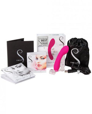 Mini Swan Wand 4.75 Inches Pink Vibrator