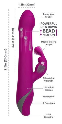 Commotion Rhumba Raspberry Pink Rabbit Vibrator