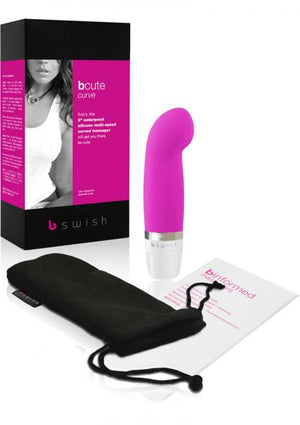 Bcute Curve Silicone Massager Rose