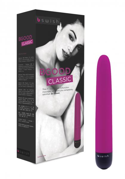 Bgood Massager Waterproof 7 Inch Raspberry