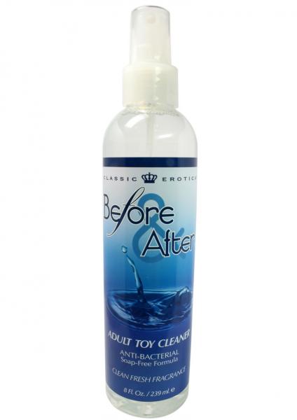 Before And After Anti Bacterial Adult Toy Cleaner 8oz Spray Bottle