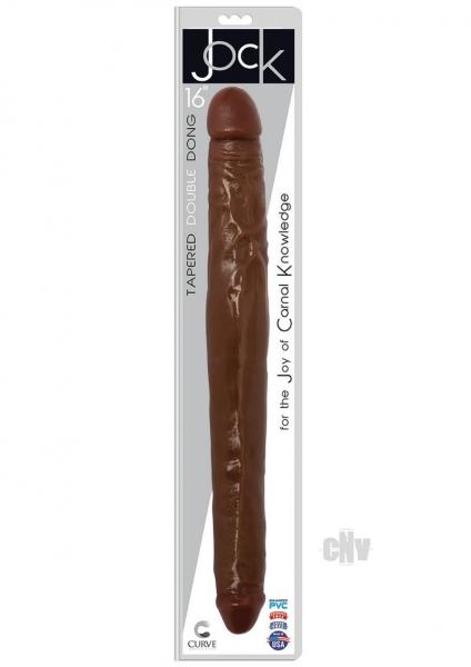 Jock Tapered Double Dong 16 Chocolate