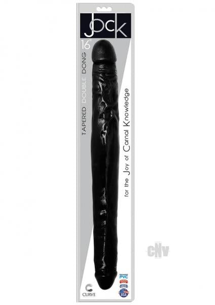 Jock Tapered Double Dong 16 Black