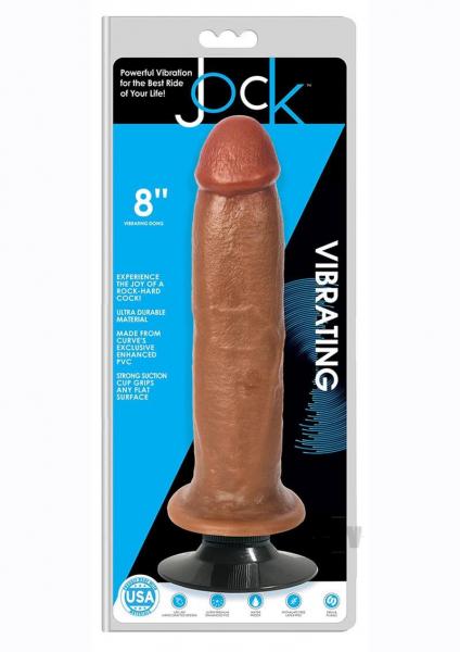 Jock Vibrating Dong No Balls 8 Caramel