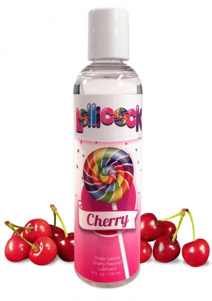 Lollicock Water Base Lube Cherry 4oz