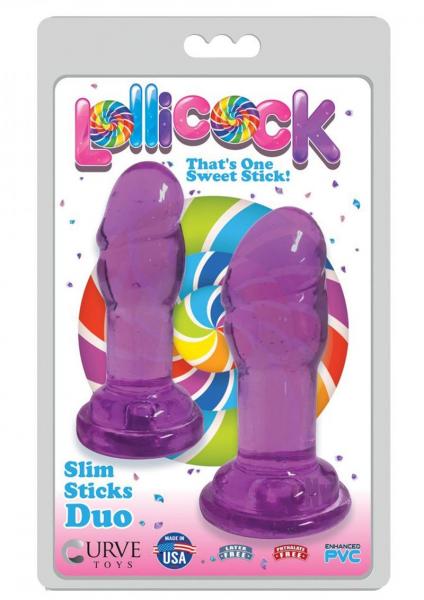 Lollicock Slim Sticks Duo Plugs Grape