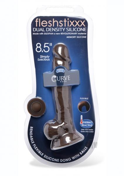 Fleshstixxx Dual Dense W/Balls 8.5 Choc