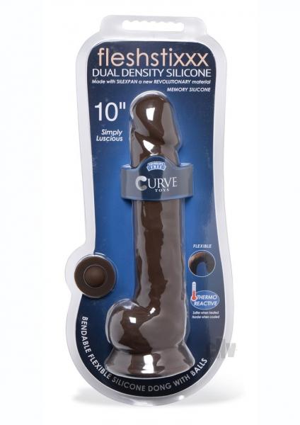 Fleshstixxx Dual Dense W/Balls 10 Choco