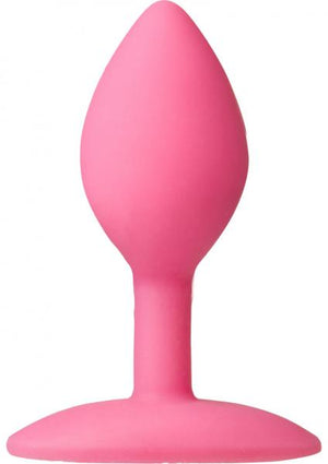 Platinum Silicone The Minis Spade Butt Plug Pink Small