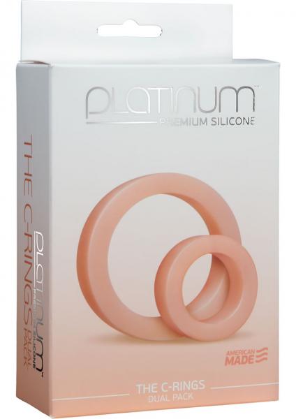 Premium Silicone C Rings Double Pack White