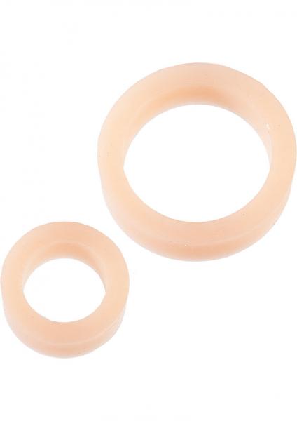 Premium Silicone C Rings Double Pack White