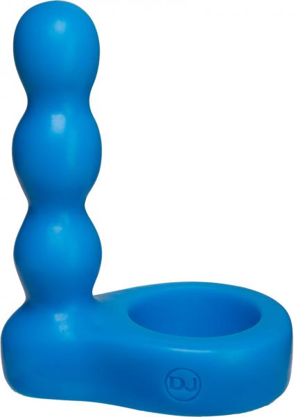 The Double Dip 2 Silicone Dual Penetration C Ring Blue