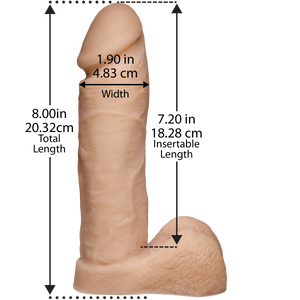 Truskyn Tru Ride 8 Inches Vanilla Beige Dildo
