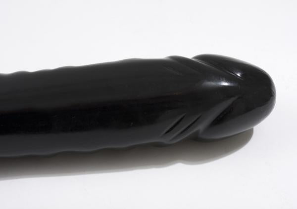 Double Header Veined Dong 18 Inch Black