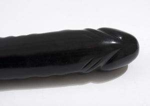 Double Header Veined Dong 18 Inch Black