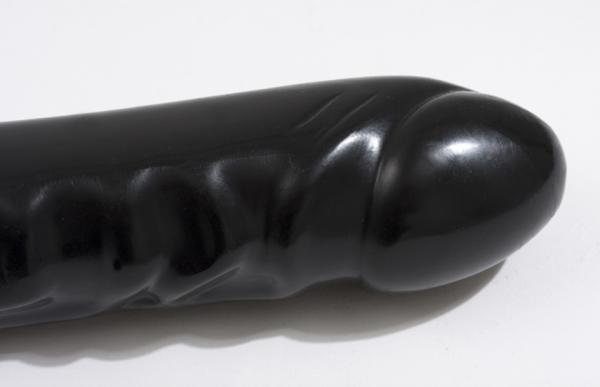 Double Header Veined Dong 18 Inch Black