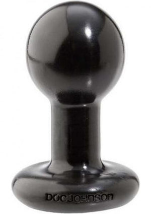 Round Butt Plug Small Black