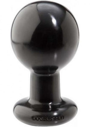 Round Butt Plug Large Black