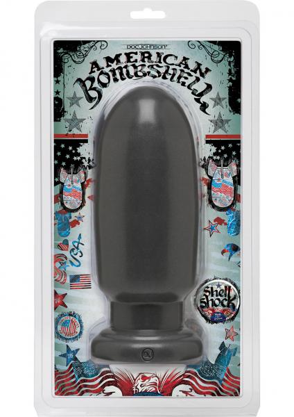 American Bombshell Shell Shock Large Anal Plug Gray