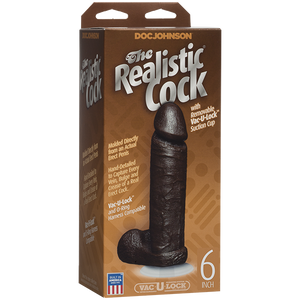 The Realistic C*Ck 6 Inch Brown