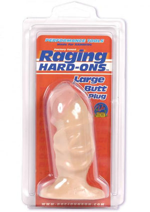 Raging Hard Ons Butt Plug Large 4.5 Inch Beige