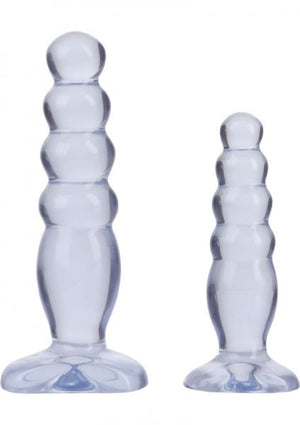 Crystal Jellies Anal Delight Trainer Kit Butt Plugs Clear