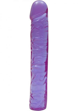 Crystal Jellies 10in Classic Dildo Purple