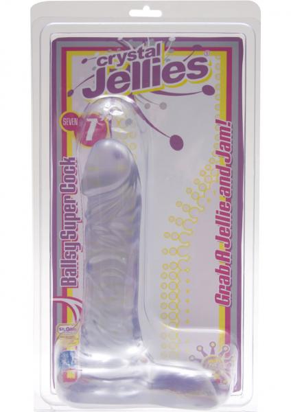 Crystal Jellies Ballsy Super C*Ck 7 Inch Clear